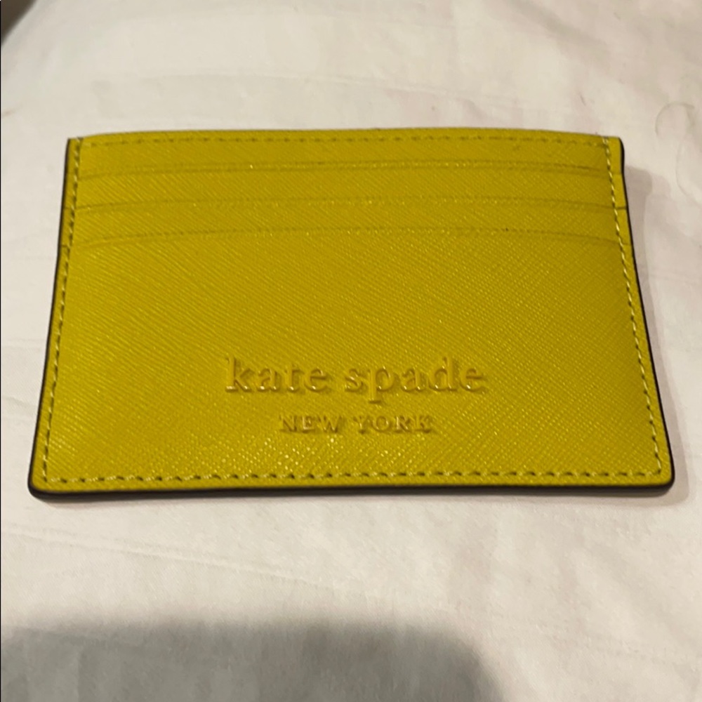 Kate spade “mustard” pocket wallet
